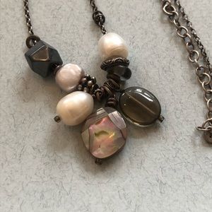 Silpada sterling silver pearl necklace